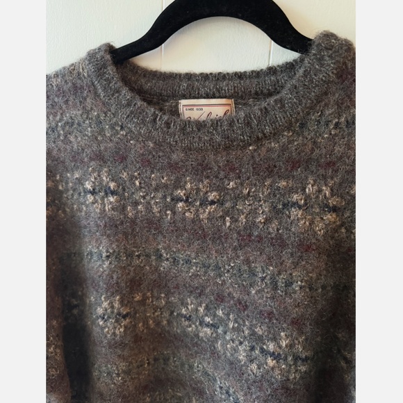 EUC Woolrich Wool Blend Multi Colored Fair Isle Sweater Men’s Size XL - Picture 3 of 9